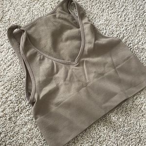 V neck workout bra